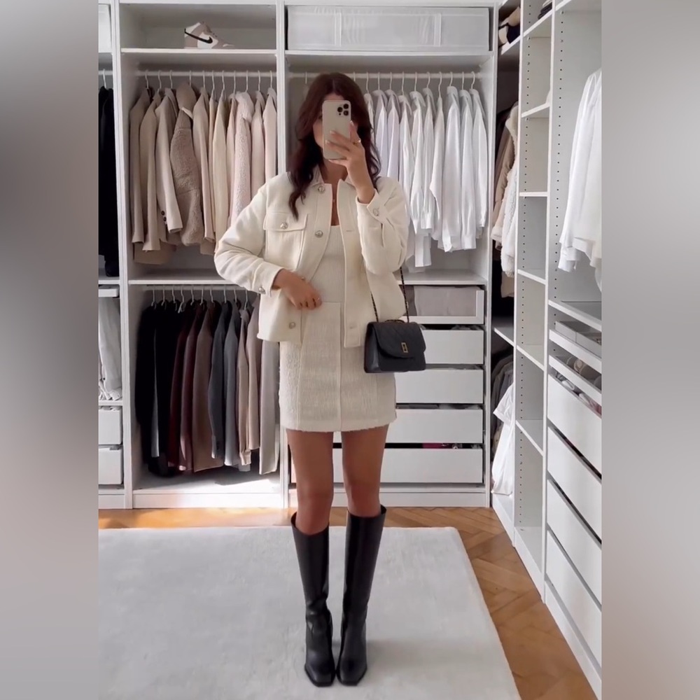 Zara Cream Mini Skirt